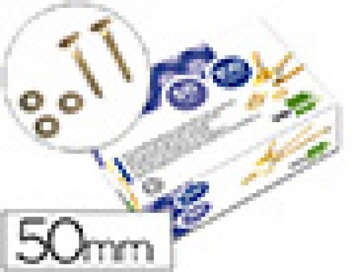 Ataches encadernacao liderpapel, com aro, caixa de 100, 50 mm , Liderpapel , 2843 , 8423473028432